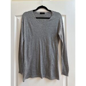 Time Collection 100 Cashmere Light Weight Sweater Size M (8-10) Grey Women's